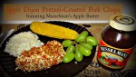 Apple Dijon Pretzel Crusted Pork Chops featuring Musselman’s Apple Butter