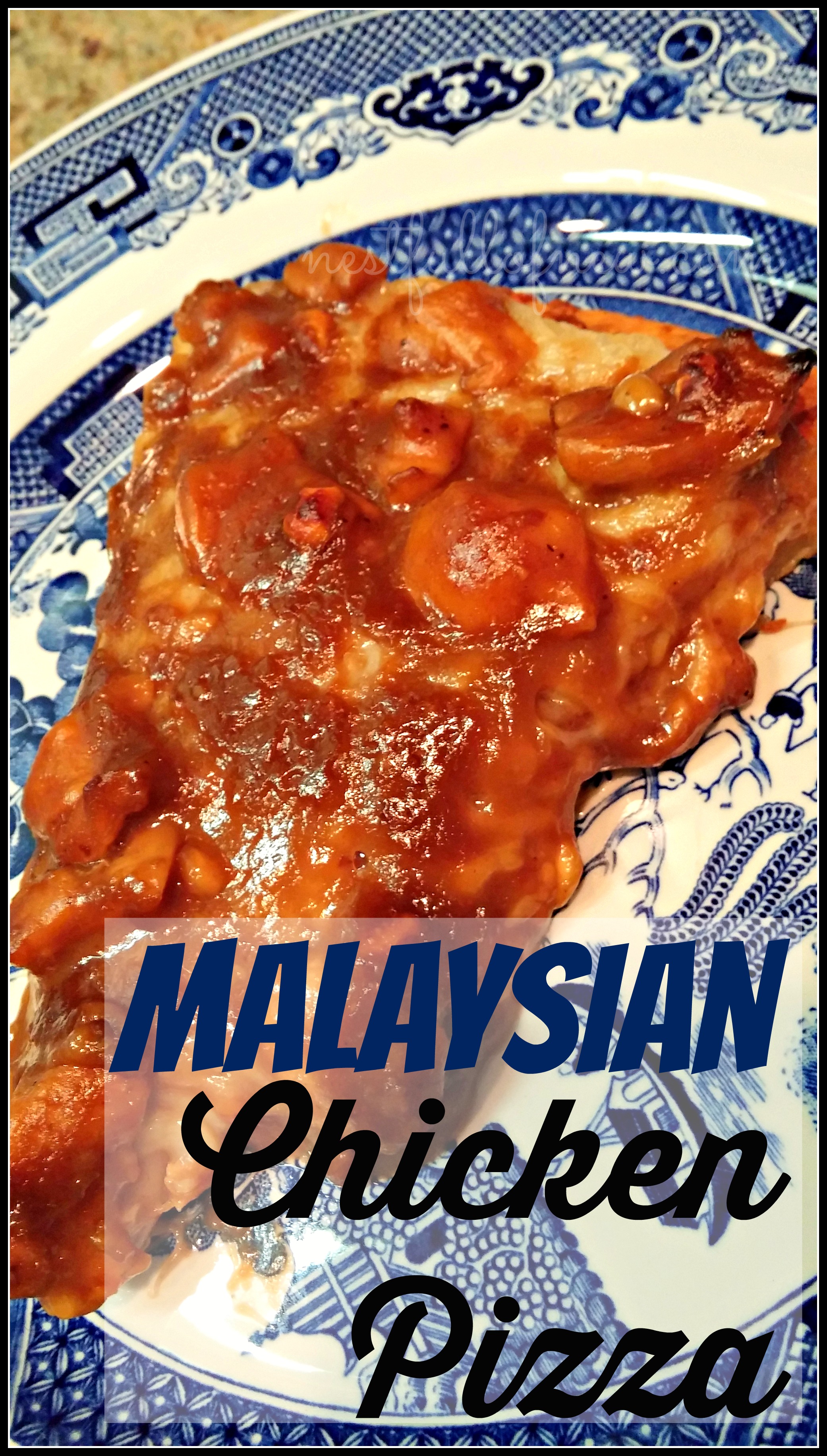Malaysian Chicken Pizza