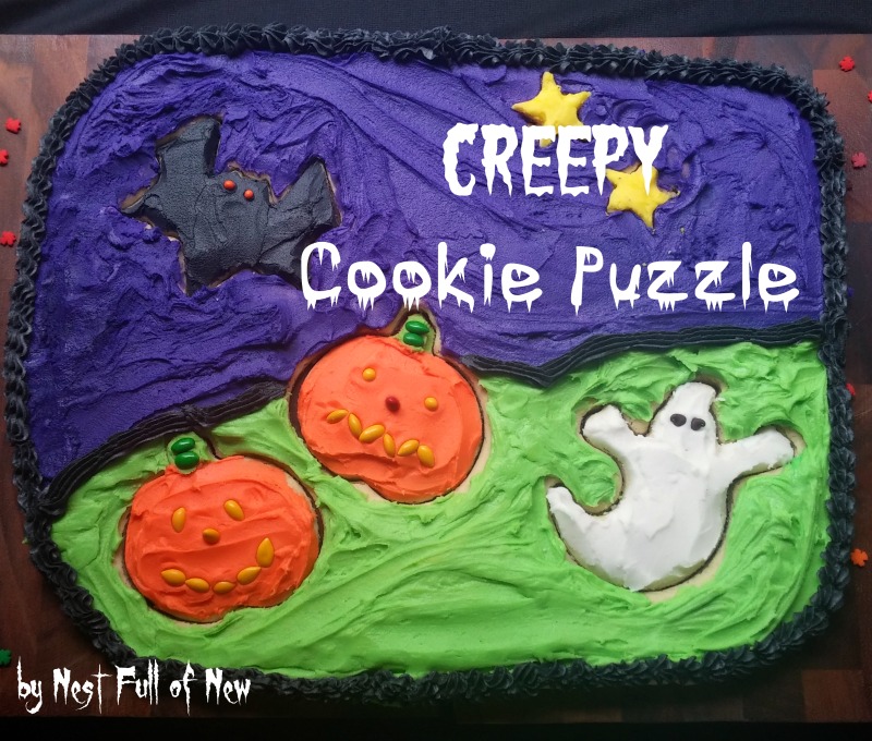 Halloween Puzzle Cookie