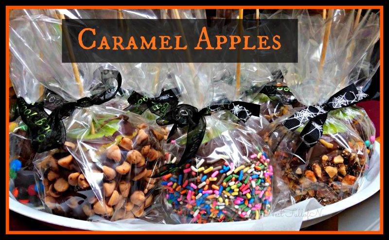 Super easy caramel apples dipped in chocolate with decorations. Can be modified for any holiday or event!