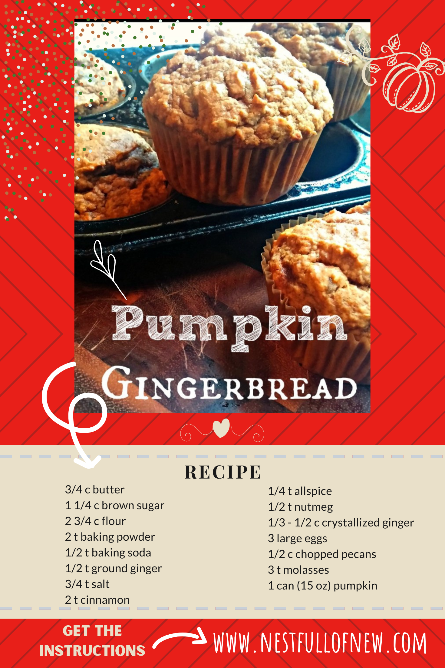 Pumpkin Gingerbread recipe